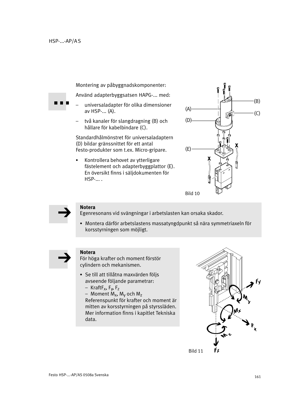 Festo Модуль перемещения HSP User Manual | Page 161 / 184
