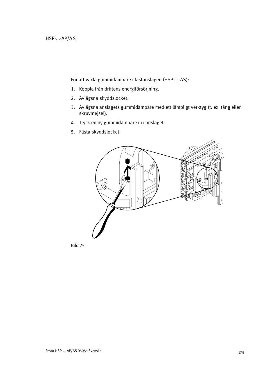 Festo Модуль перемещения HSP User Manual | Page 175 / 184