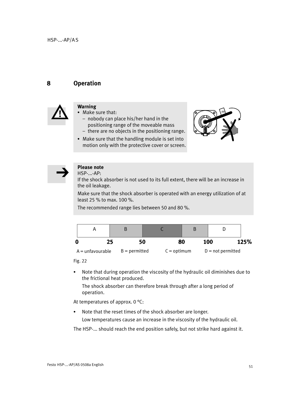 8 operation, 8operation | Festo Модуль перемещения HSP User Manual | Page 51 / 184