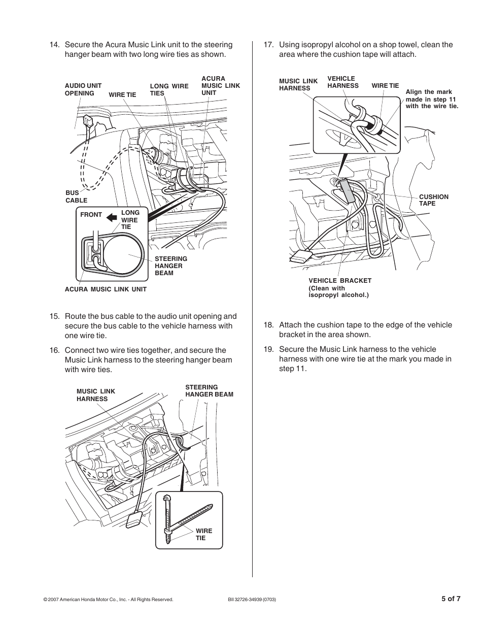 Acura Music Link bii32726-34939 User Manual | Page 5 / 7