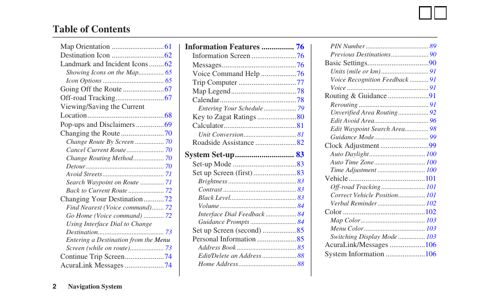 Acura 2007 RDX User Manual | Page 2 / 3