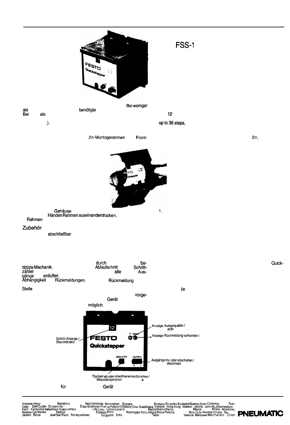 Festo Принадлежности для электрических терминалов FSS-12 User Manual | 6 pages