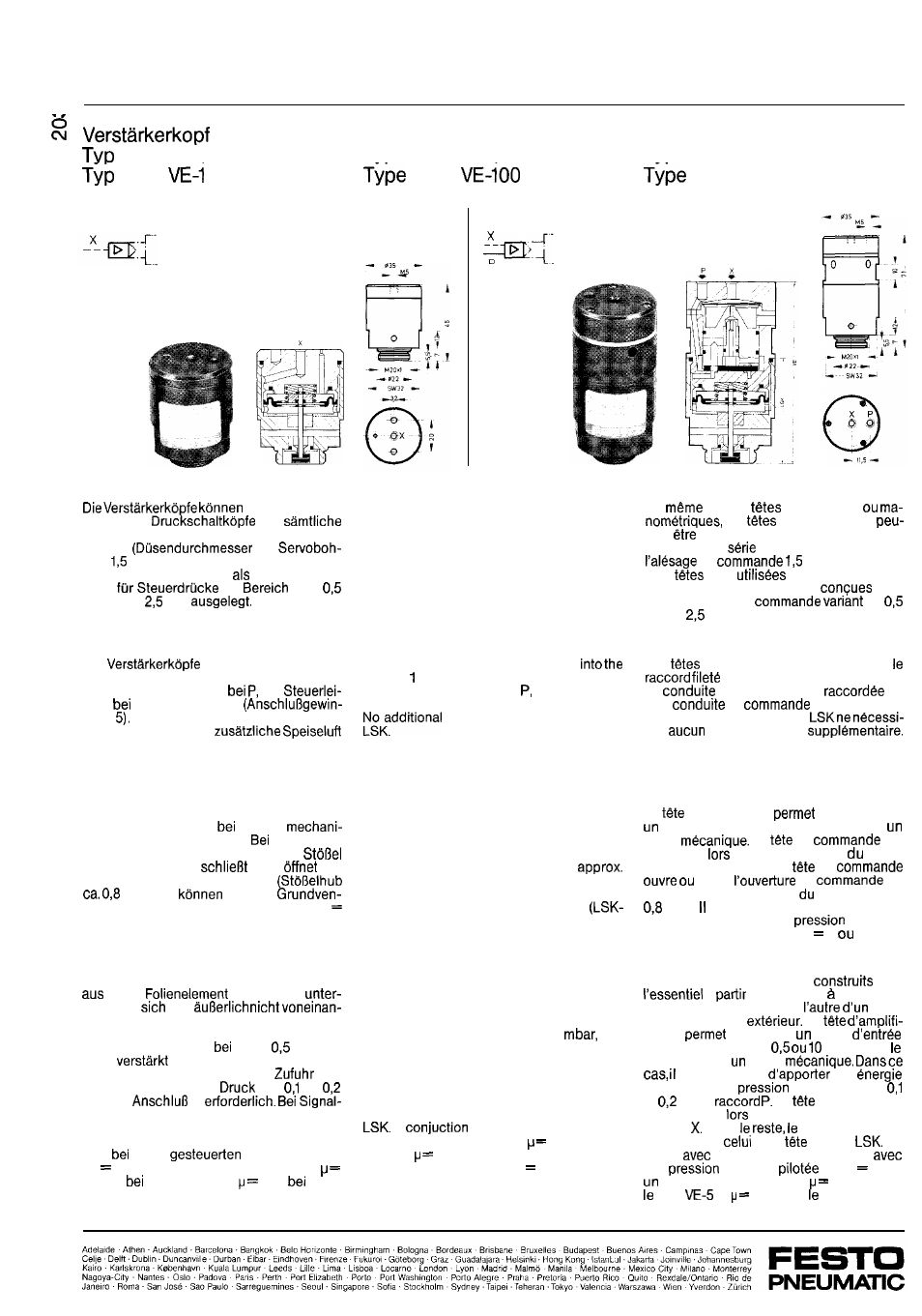 Festo Давление и вакуум LSK U.VE User Manual | 2 pages