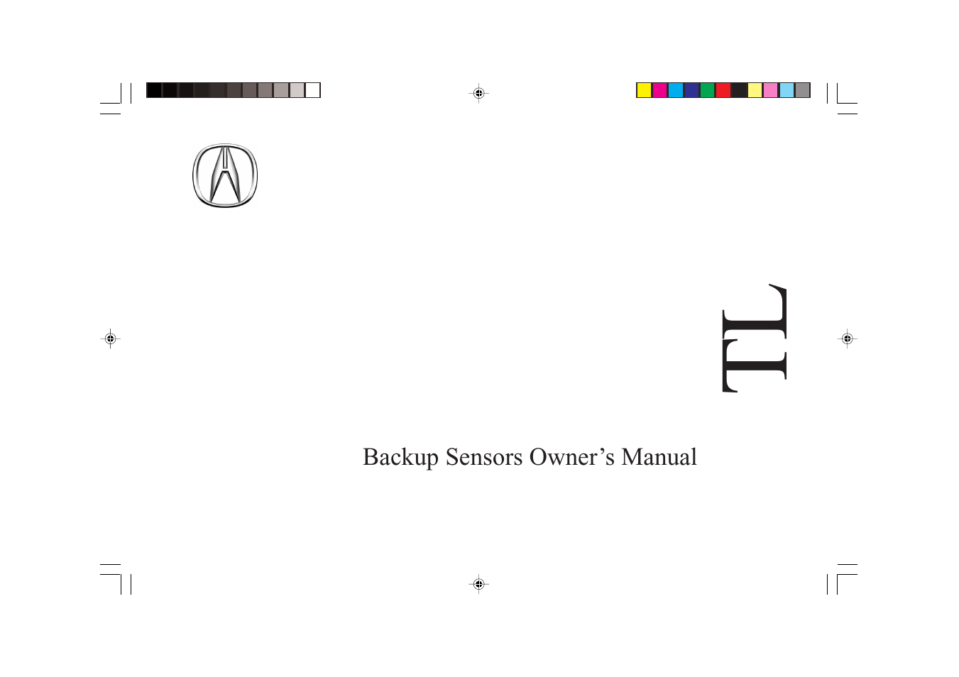 Acura Backup Sensors 08V67-SEP-2000-81 User Manual | 16 pages