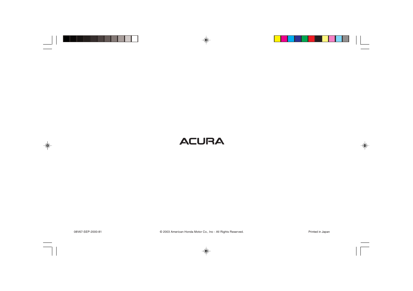 Acura Backup Sensors 08V67-SEP-2000-81 User Manual | Page 16 / 16