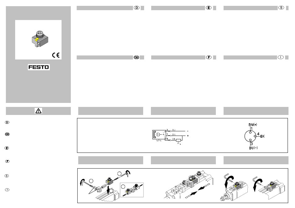 Festo SMTO-8E-NS-M12-LED-24 User Manual | 2 pages