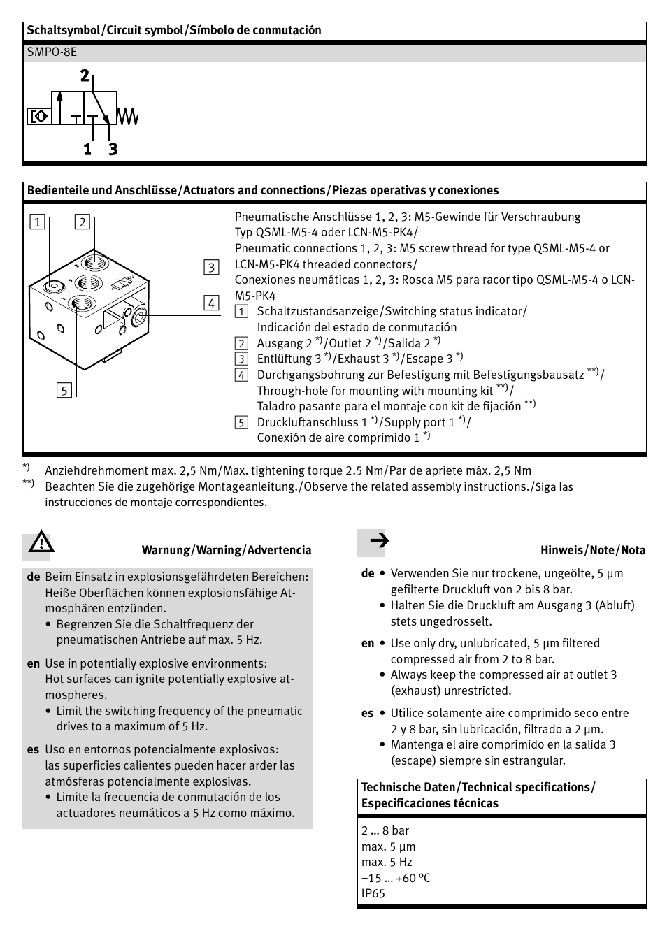 Festo SMPO-8E User Manual | Page 2 / 2