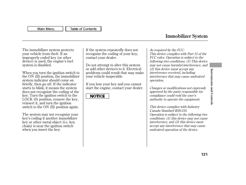 Immobilizer system, 2010 tsx | Acura 2010 TSX User Manual | Page 124 / 524