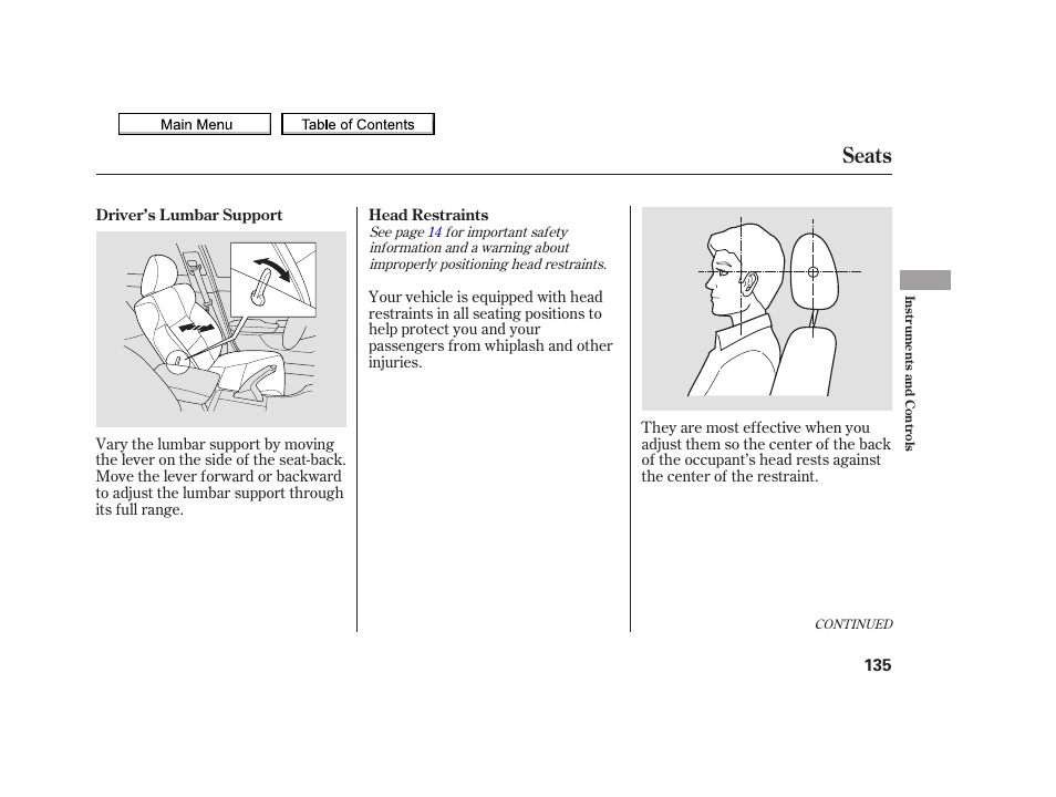 Seats, 2010 tsx | Acura 2010 TSX User Manual | Page 138 / 524