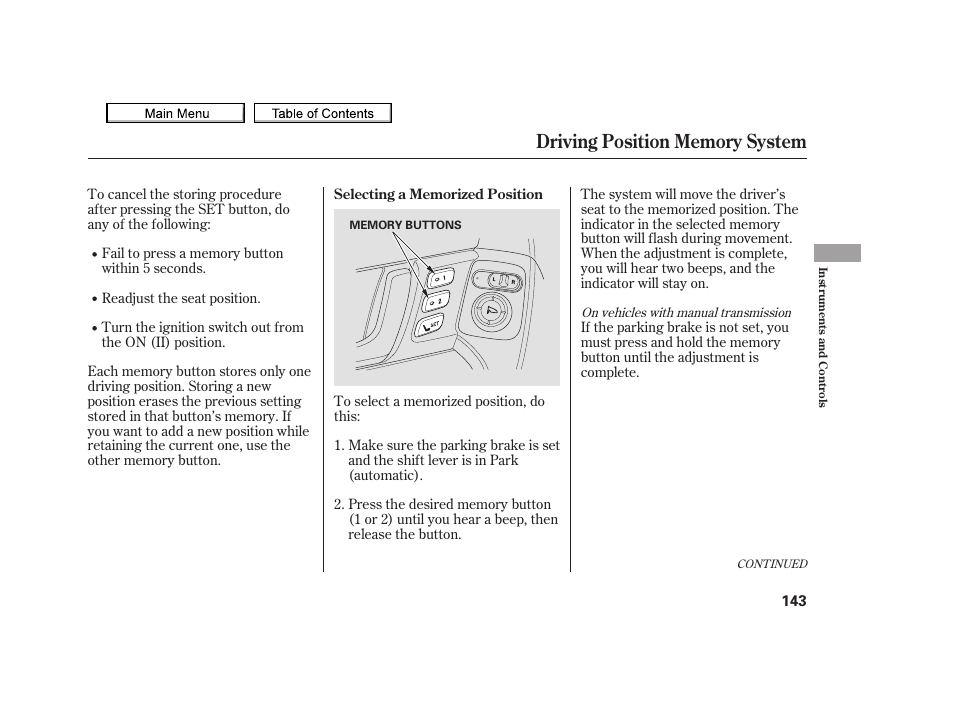 2010 tsx | Acura 2010 TSX User Manual | Page 146 / 524