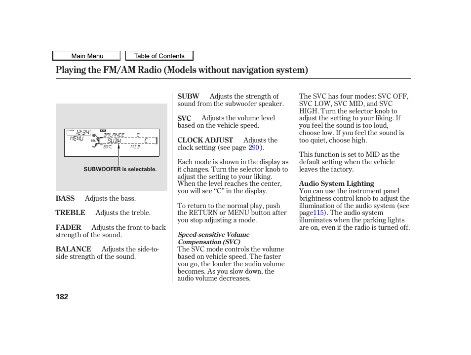 Acura 2010 TSX User Manual | Page 185 / 524