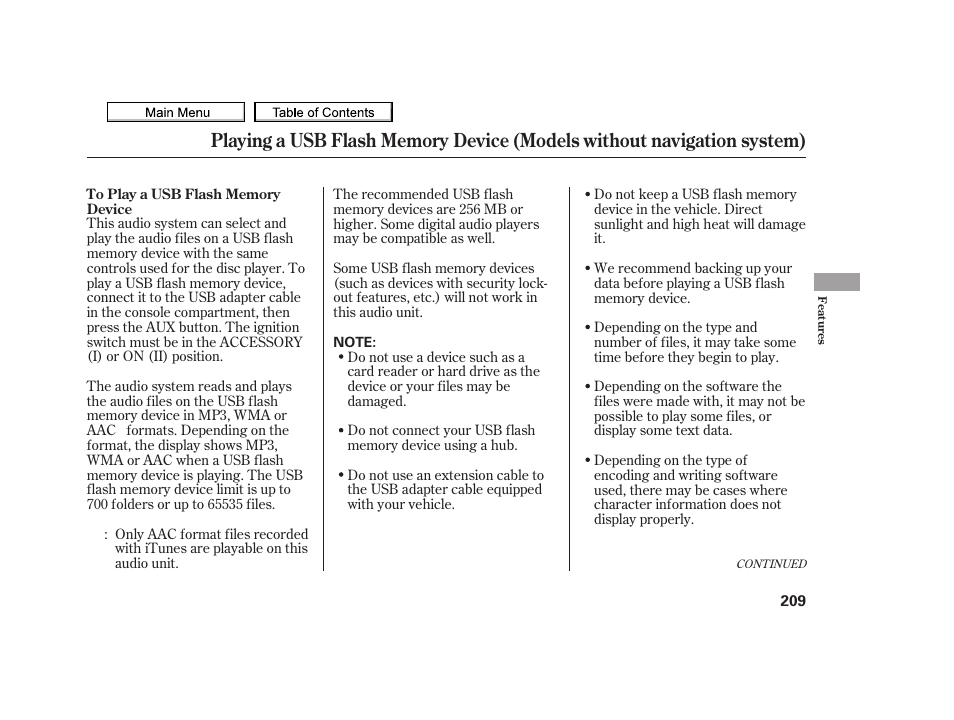 Acura 2010 TSX User Manual | Page 212 / 524