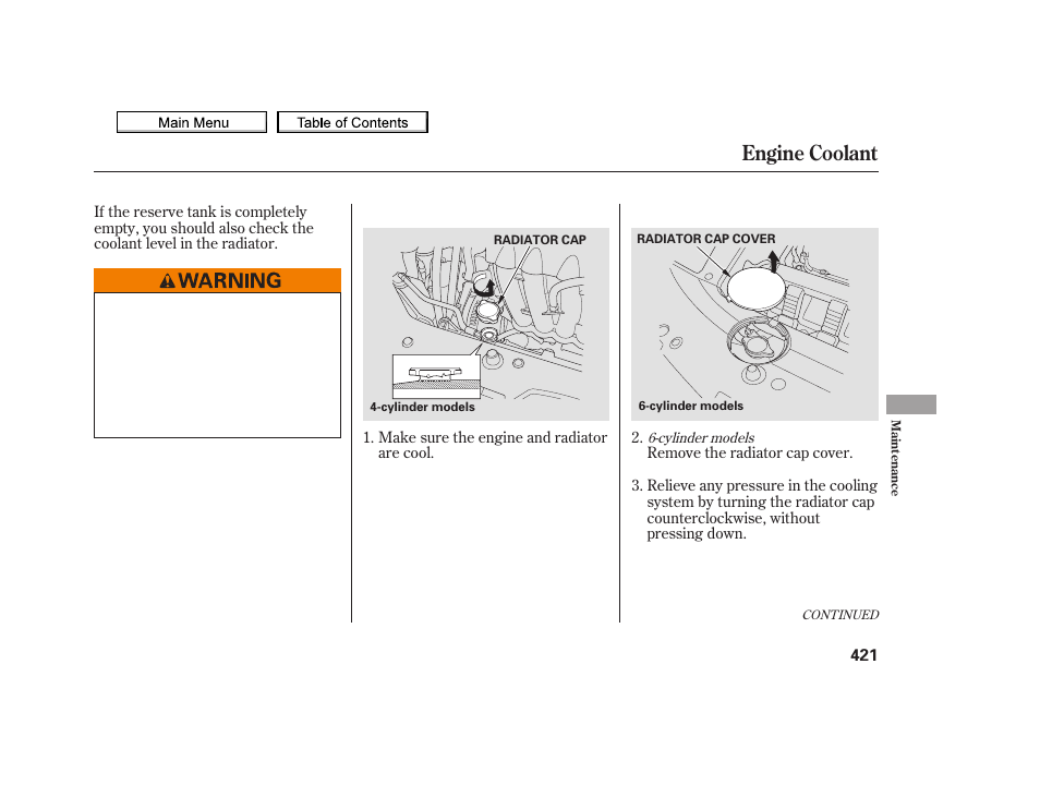 Engine coolant, 2010 tsx | Acura 2010 TSX User Manual | Page 424 / 524