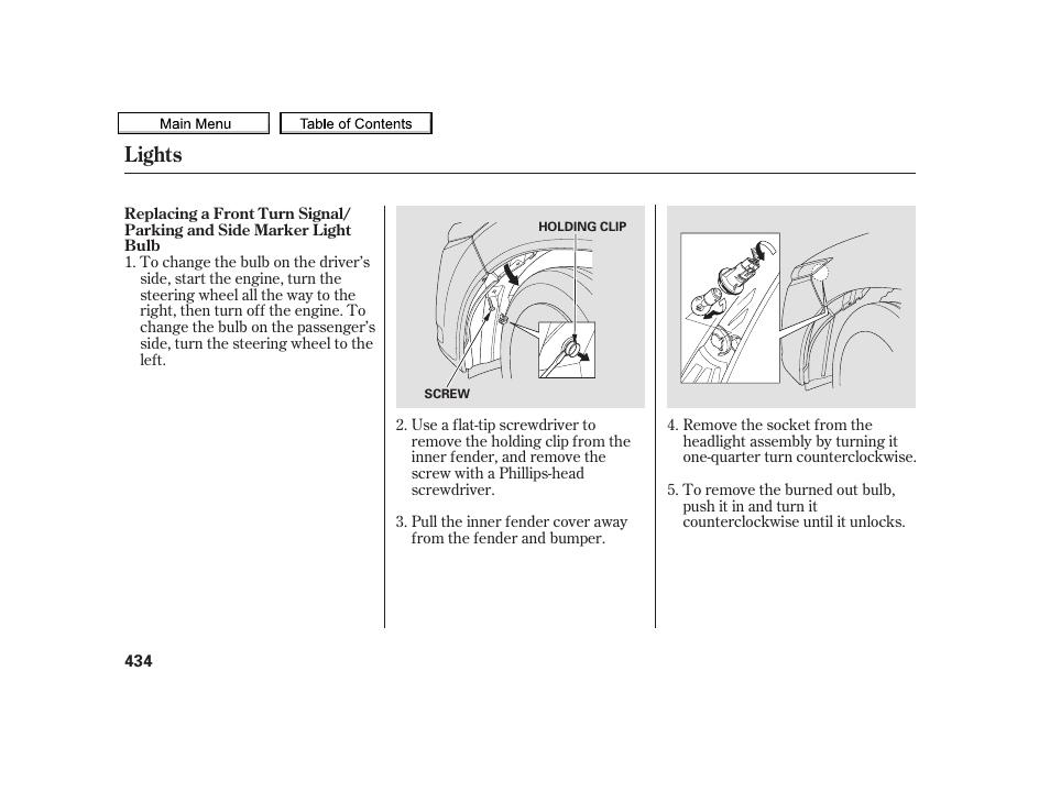 Lights | Acura 2010 TSX User Manual | Page 437 / 524