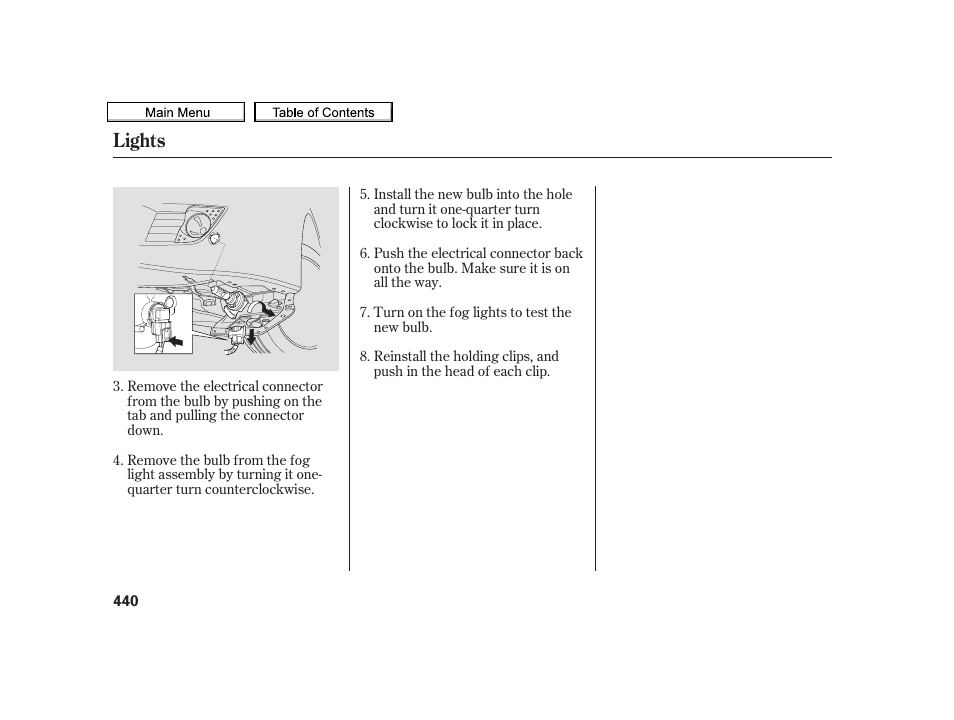 Lights | Acura 2010 TSX User Manual | Page 443 / 524