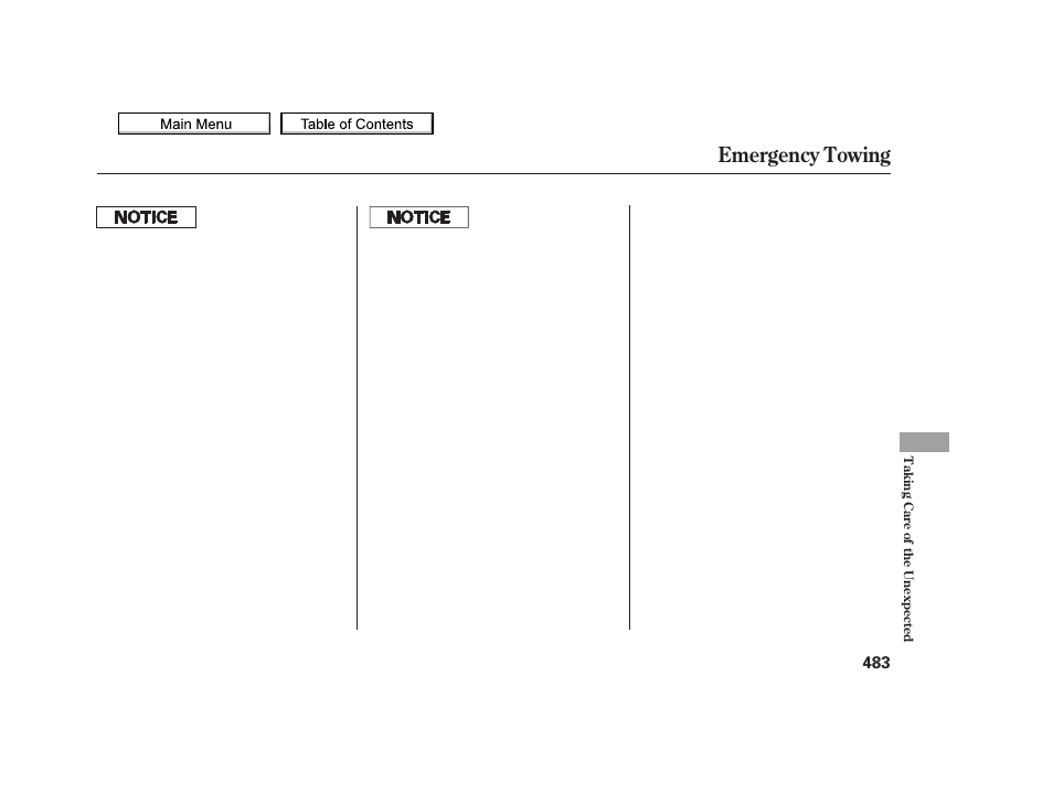 Emergency towing, 2010 tsx | Acura 2010 TSX User Manual | Page 486 / 524