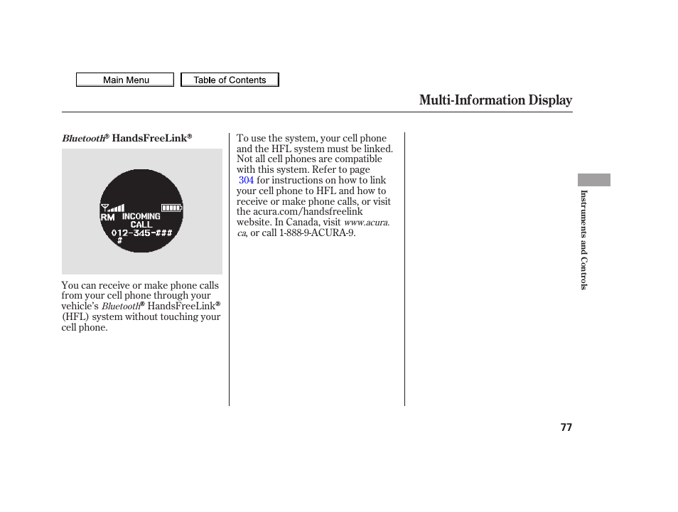 Multi-information display, 2010 tsx | Acura 2010 TSX User Manual | Page 80 / 524