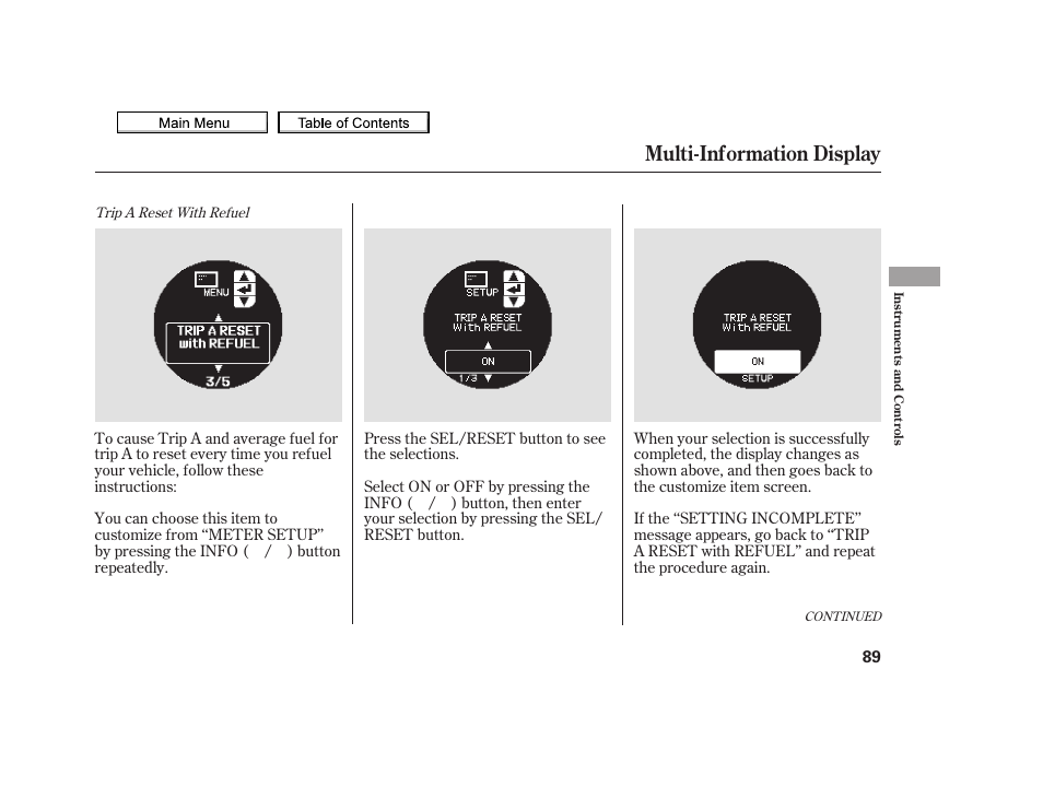 Multi-information display, 2010 tsx | Acura 2010 TSX User Manual | Page 92 / 524