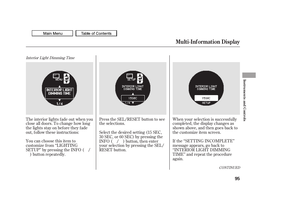 Multi-information display, 2010 tsx | Acura 2010 TSX User Manual | Page 98 / 524
