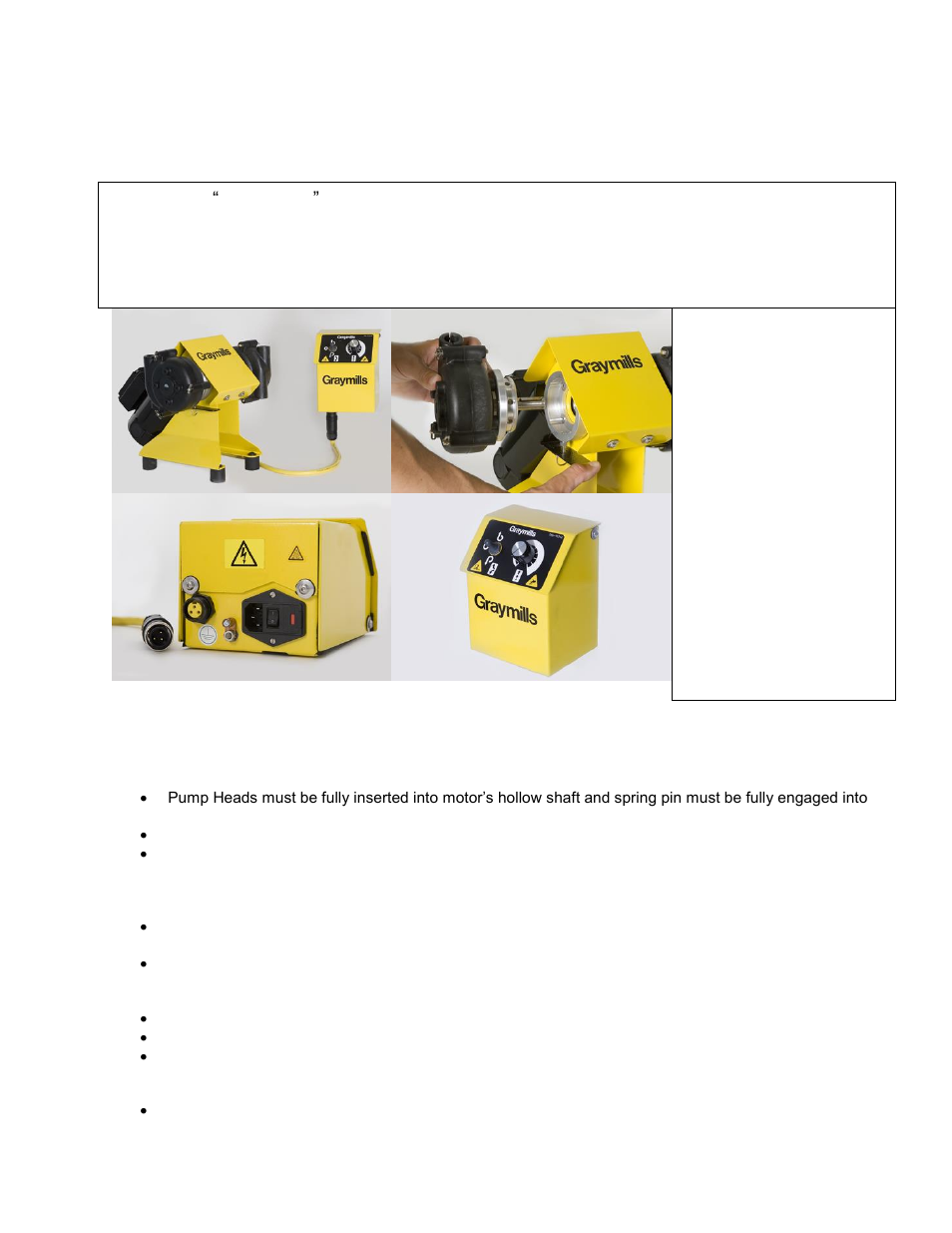 Graymills Dual Head Peristaltic OMI User Manual | 3 pages
