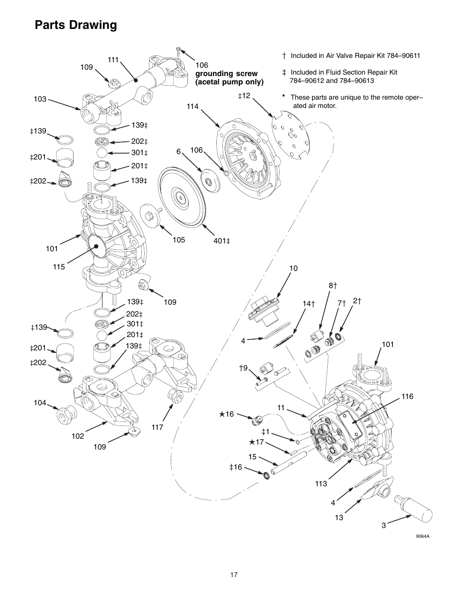 Parts drawing | Graymills DDP .5' Pump User Manual | Page 17 / 20