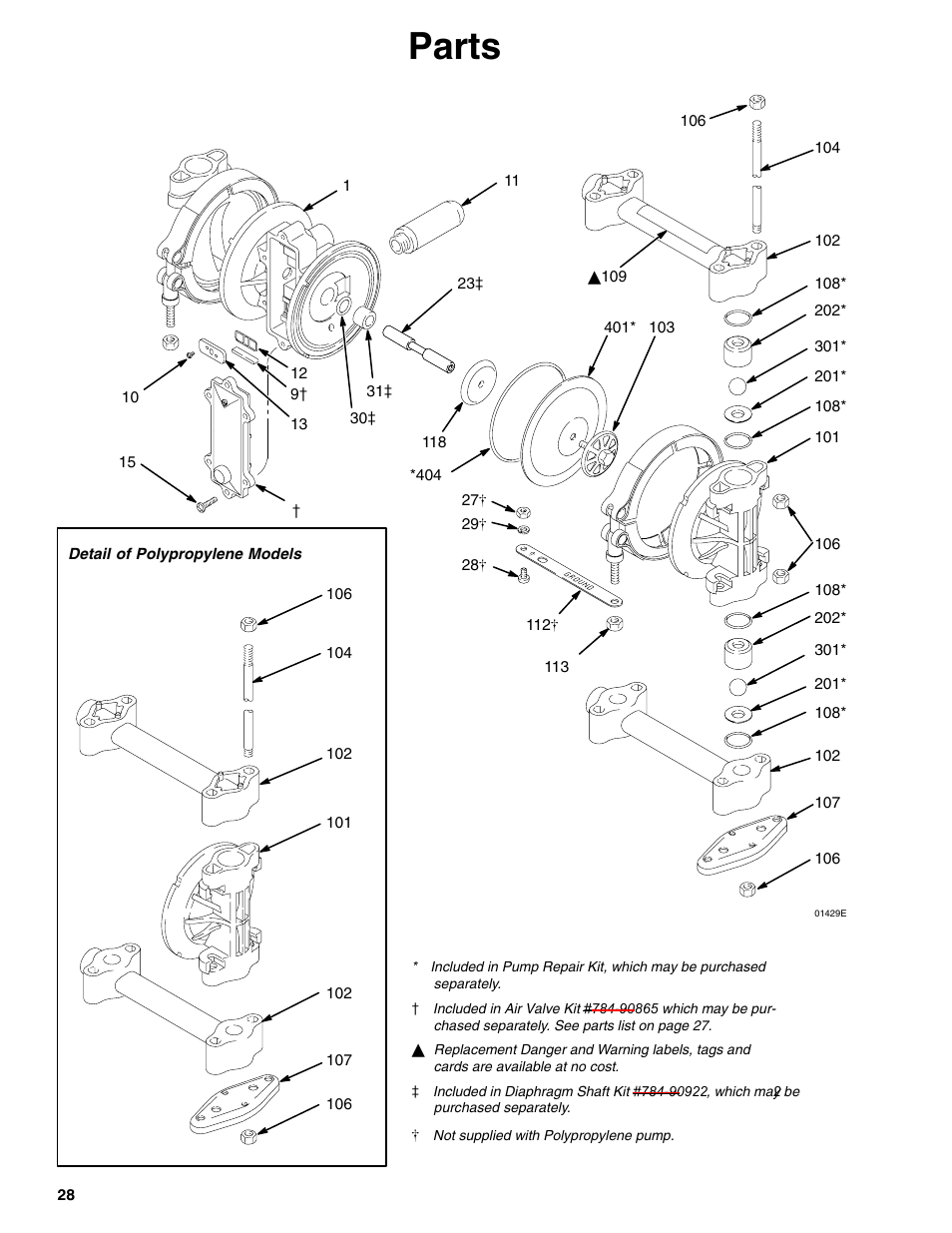 Parts | Graymills DDP .375' Pump OMI User Manual | Page 28 / 32