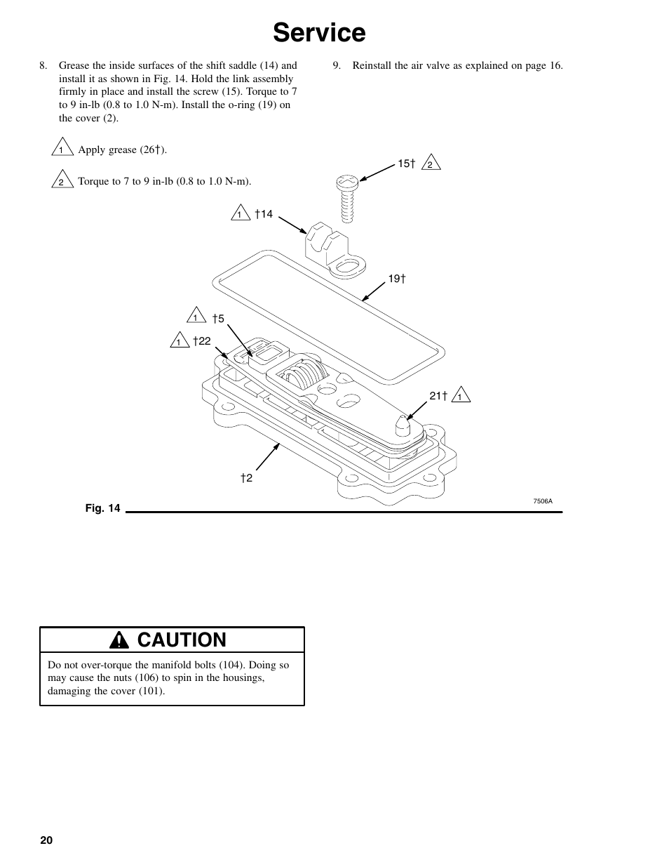 Service, Caution | Graymills DDP .375' Pump User Manual | Page 10 / 15