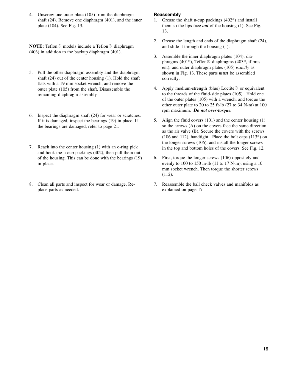 Graymills DDP 1' Pump OMI User Manual | Page 19 / 26