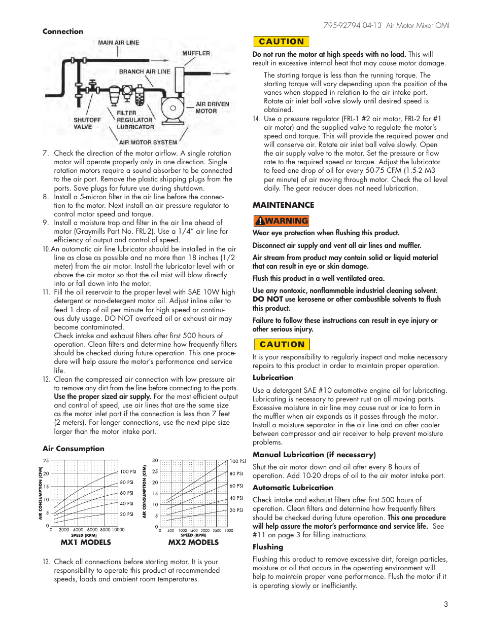Warning | Graymills Air Mixer OMI User Manual | Page 3 / 7