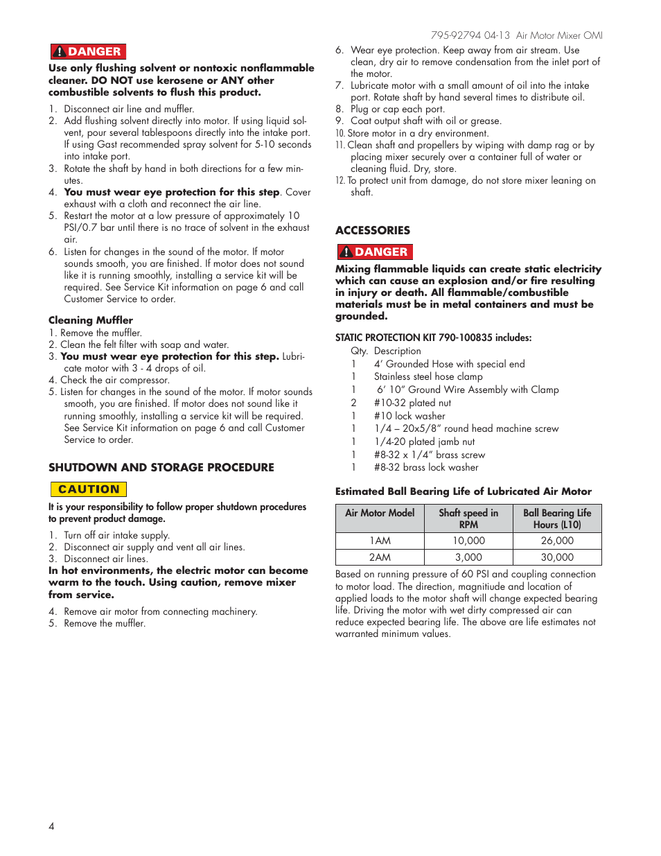 Graymills Air Mixer OMI User Manual | Page 4 / 7