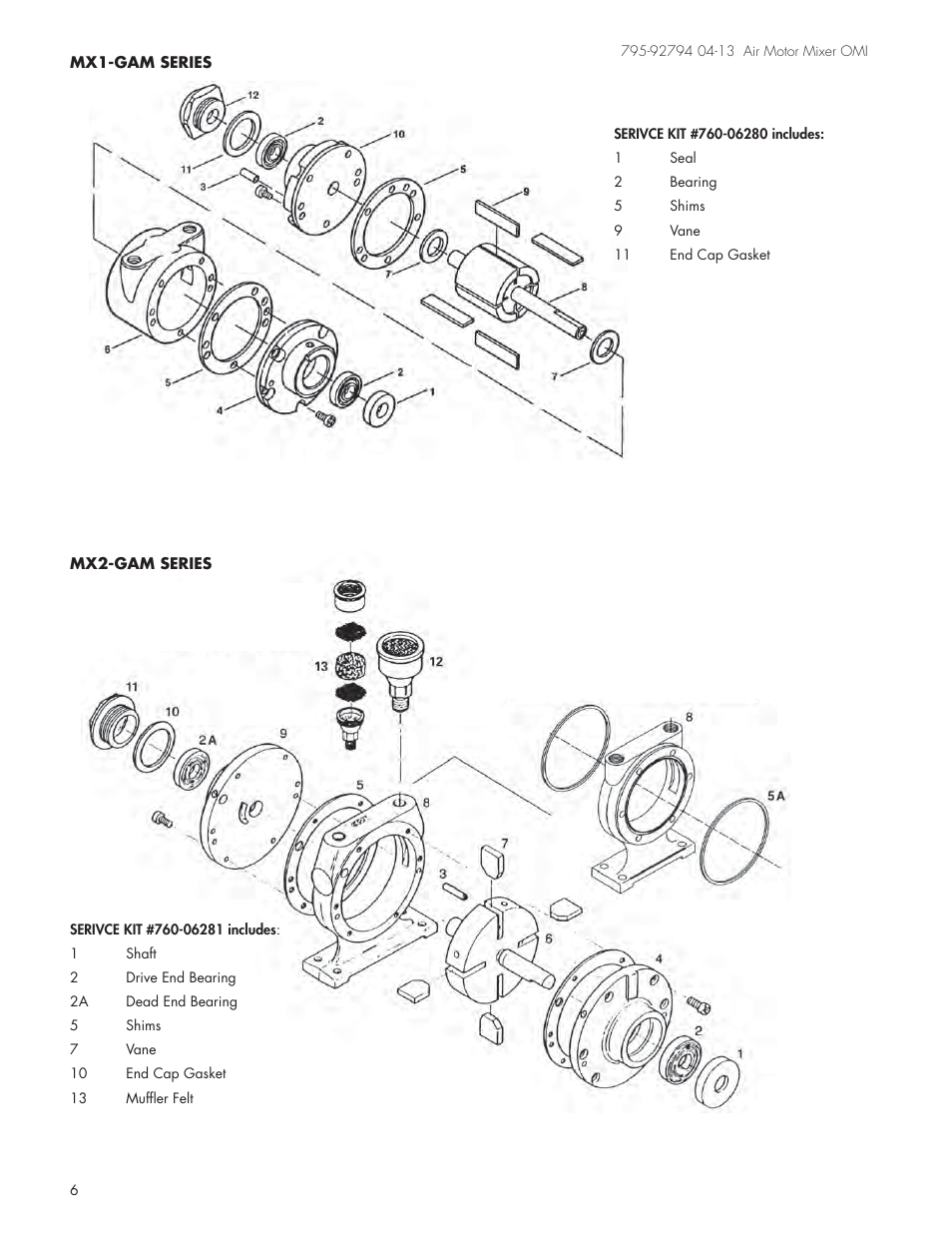 1am series 1up series | Graymills Air Mixer OMI User Manual | Page 6 / 7