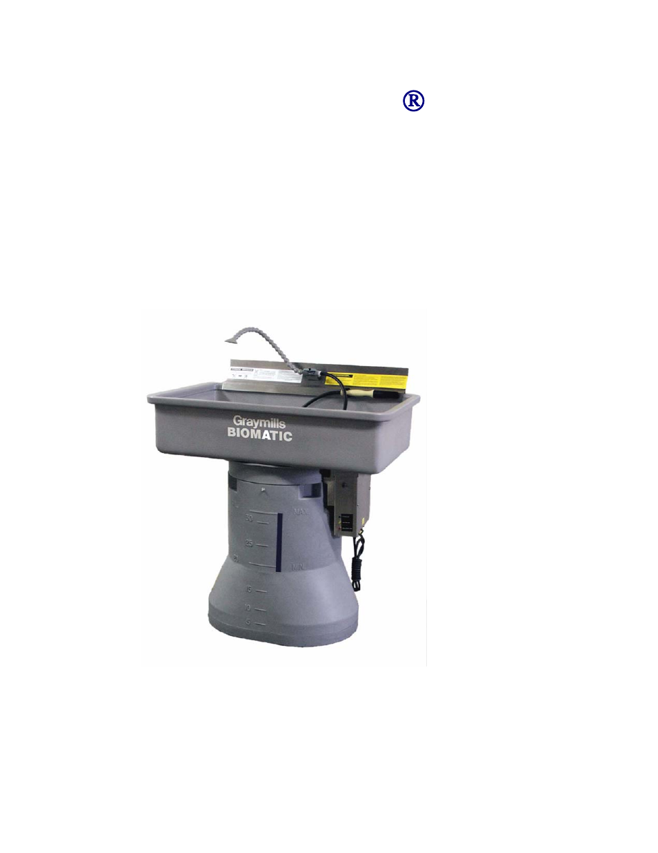 Graymills Biomatic Distributor User Manual | 7 pages