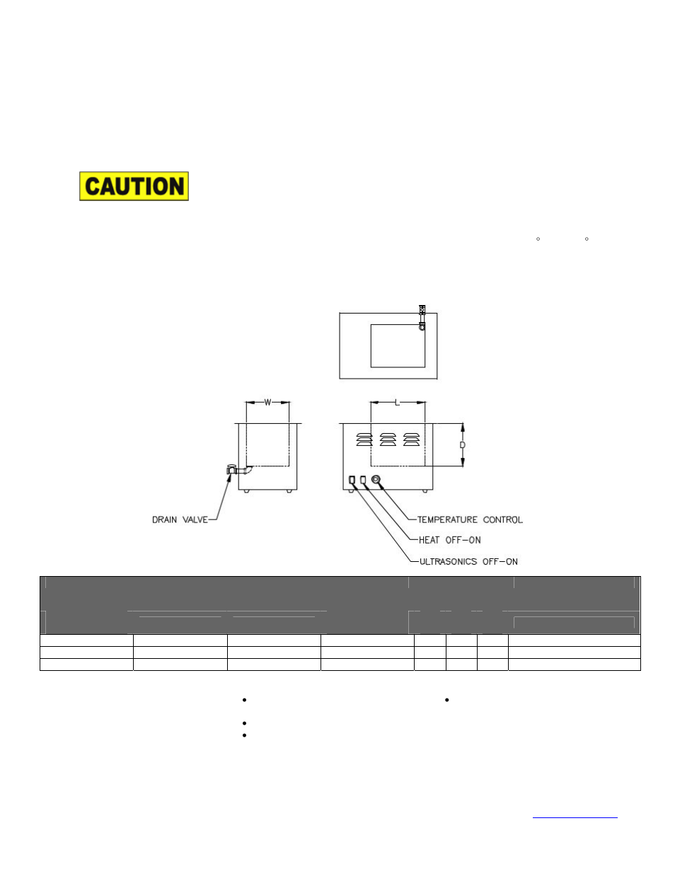 Specifications, Tips and guidelines for effective cleaning | Graymills BTU Benchtop Ultrasonic User Manual | Page 5 / 6