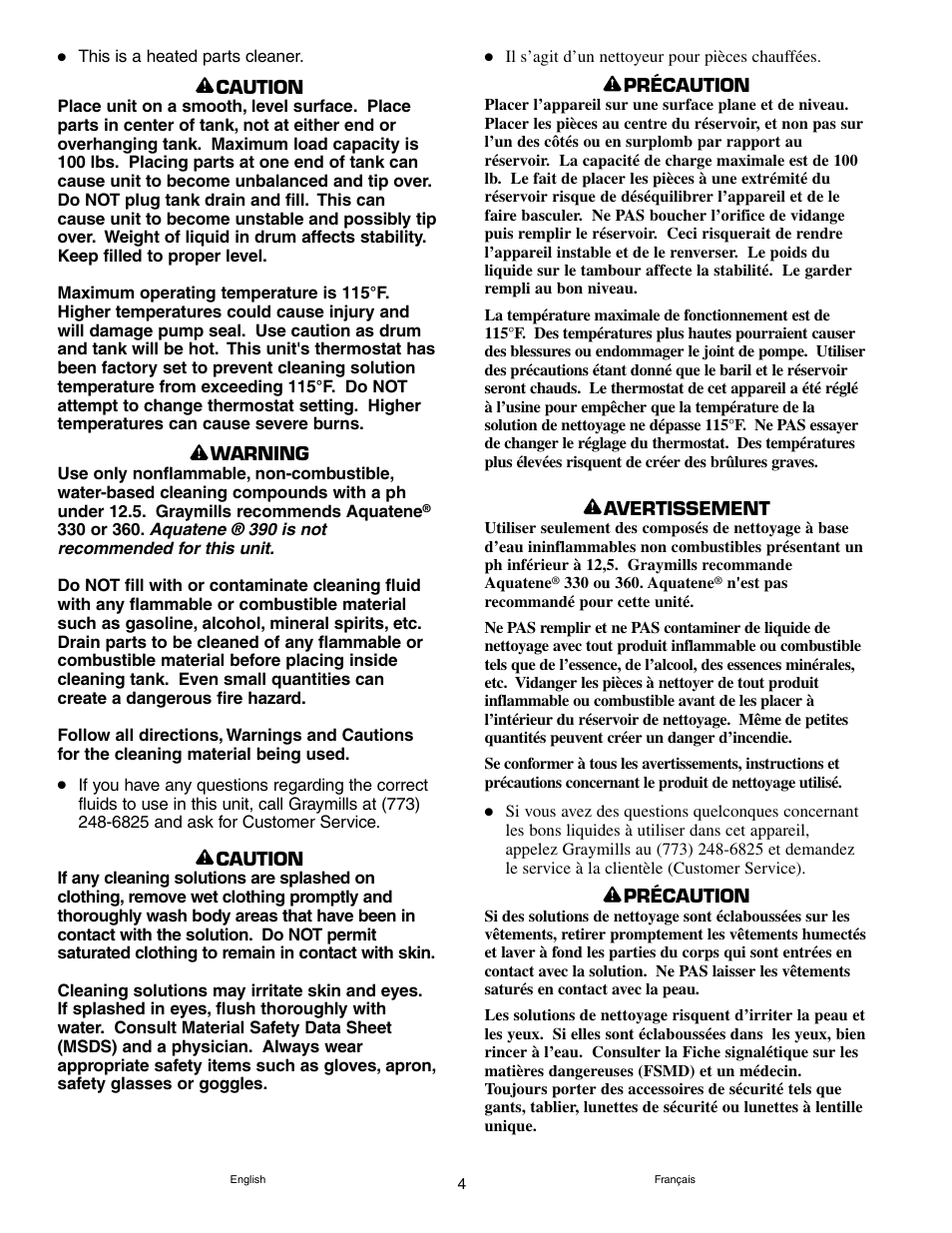 Graymills DH226A Drum Mount OMI User Manual | Page 4 / 16