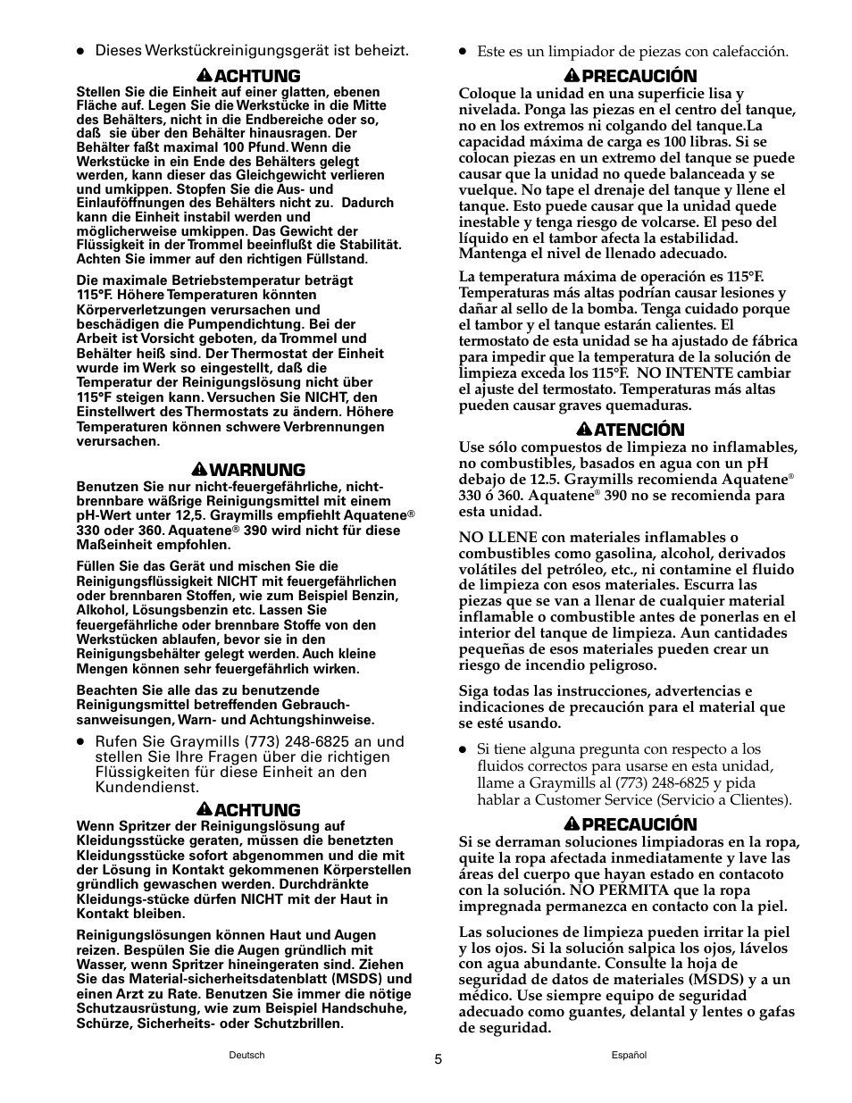 Graymills DH226A Drum Mount OMI User Manual | Page 5 / 16