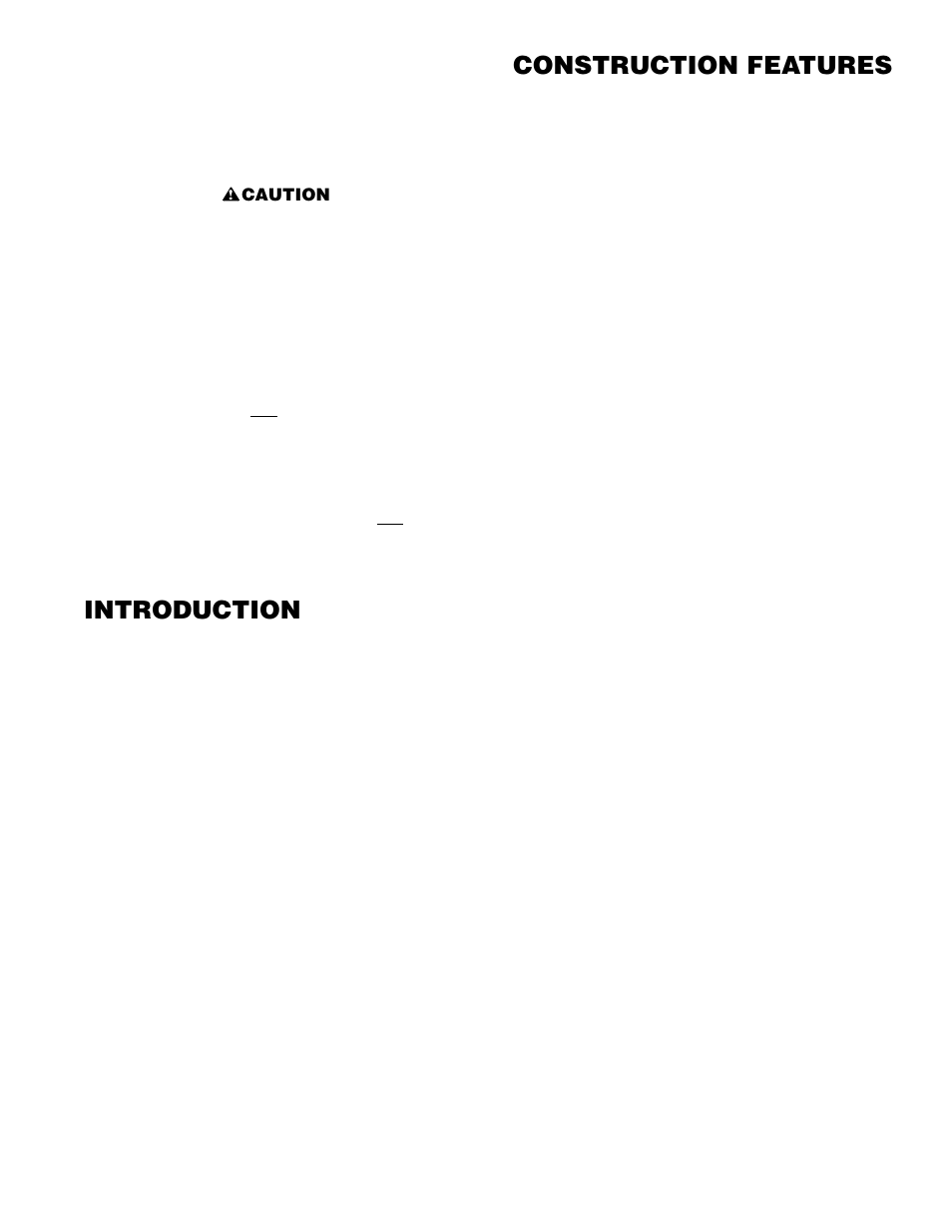 Introduction, Construction features | Graymills Liftkleen L-Series OMI User Manual | Page 5 / 35