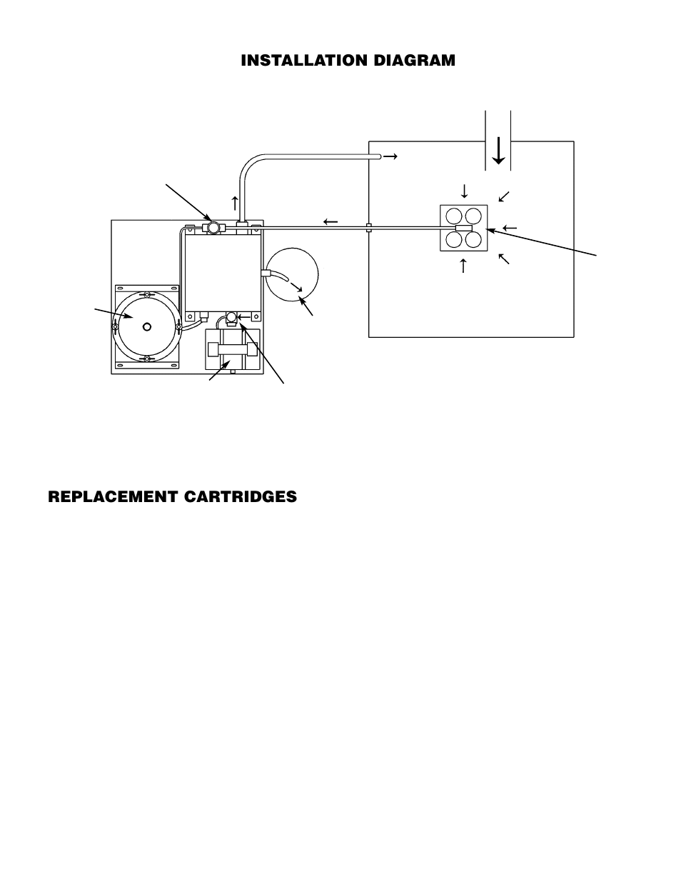 Installation diagram replacement cartridges | Graymills Oil Seperator Osep-2 Series OMI User Manual | Page 3 / 4