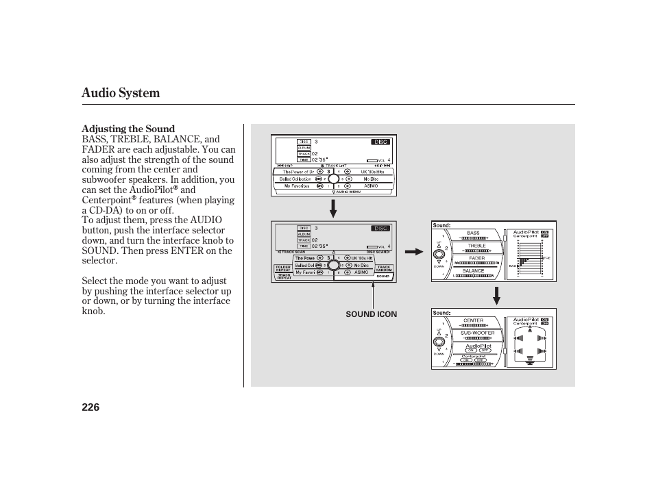 Audio system | Acura 2009 RL User Manual | Page 232 / 554