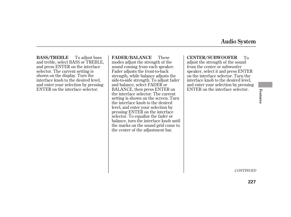 Audio system | Acura 2009 RL User Manual | Page 233 / 554