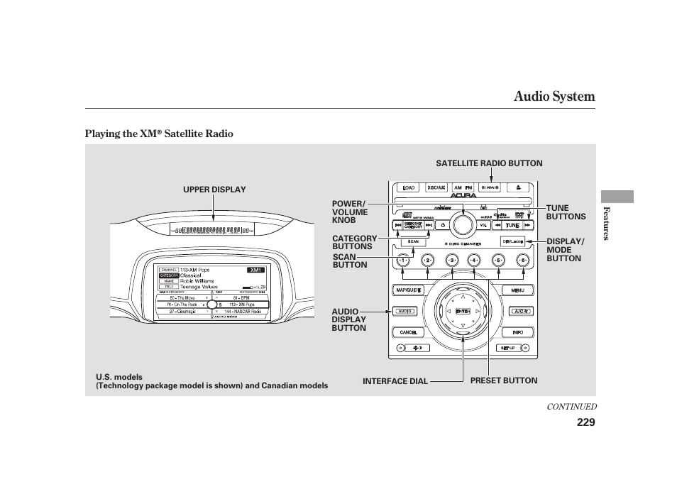 Audio system | Acura 2009 RL User Manual | Page 235 / 554