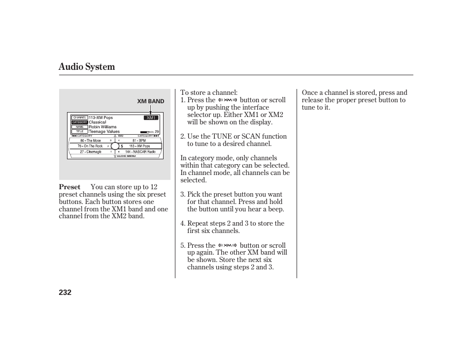 Audio system | Acura 2009 RL User Manual | Page 238 / 554