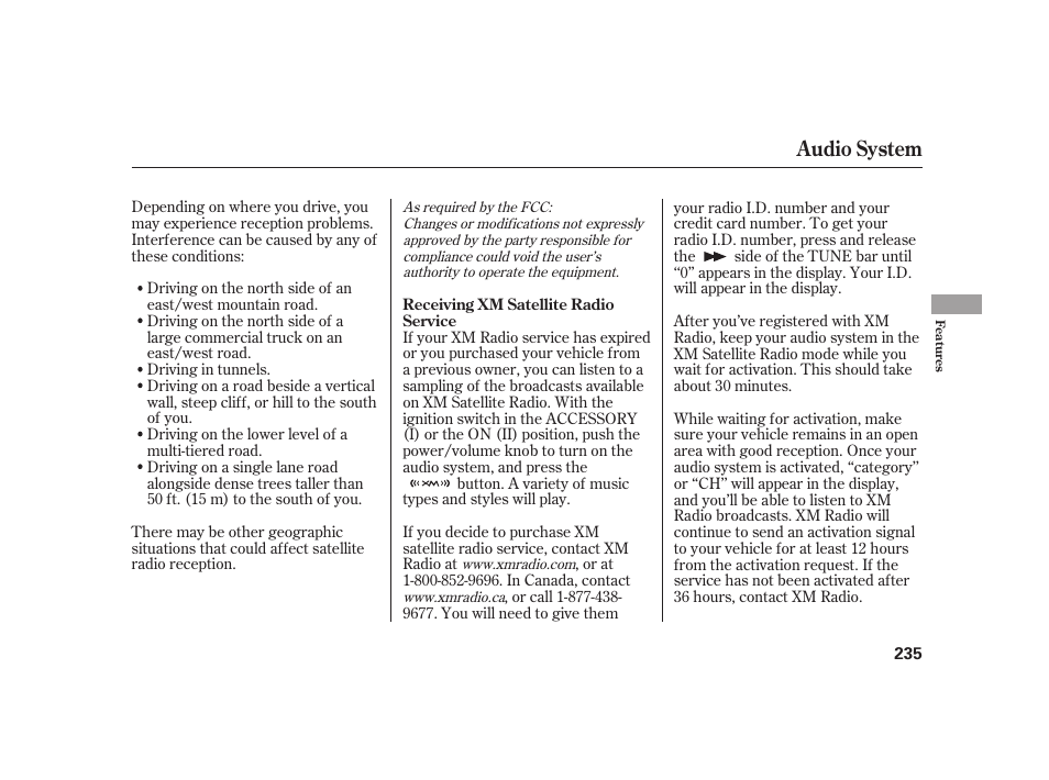 Audio system | Acura 2009 RL User Manual | Page 241 / 554