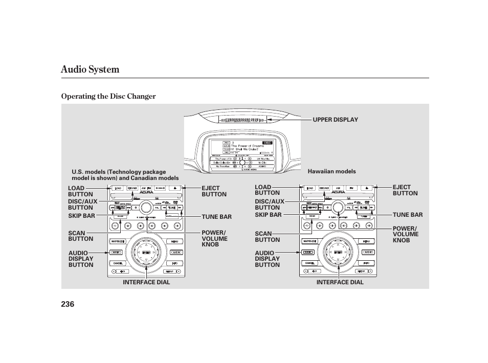 Audio system | Acura 2009 RL User Manual | Page 242 / 554