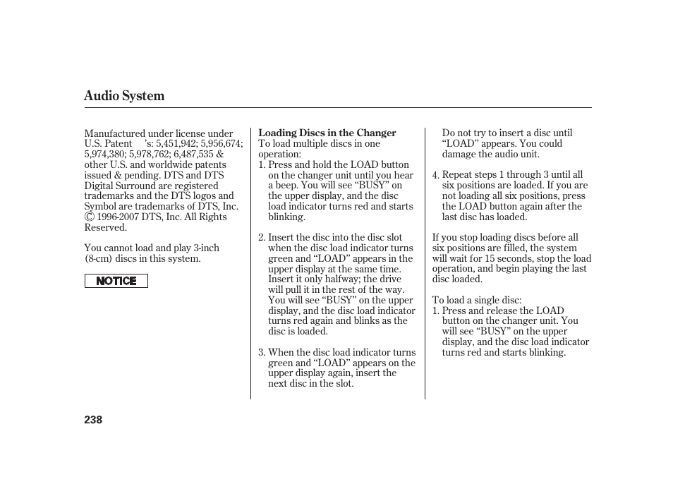 Audio system | Acura 2009 RL User Manual | Page 244 / 554