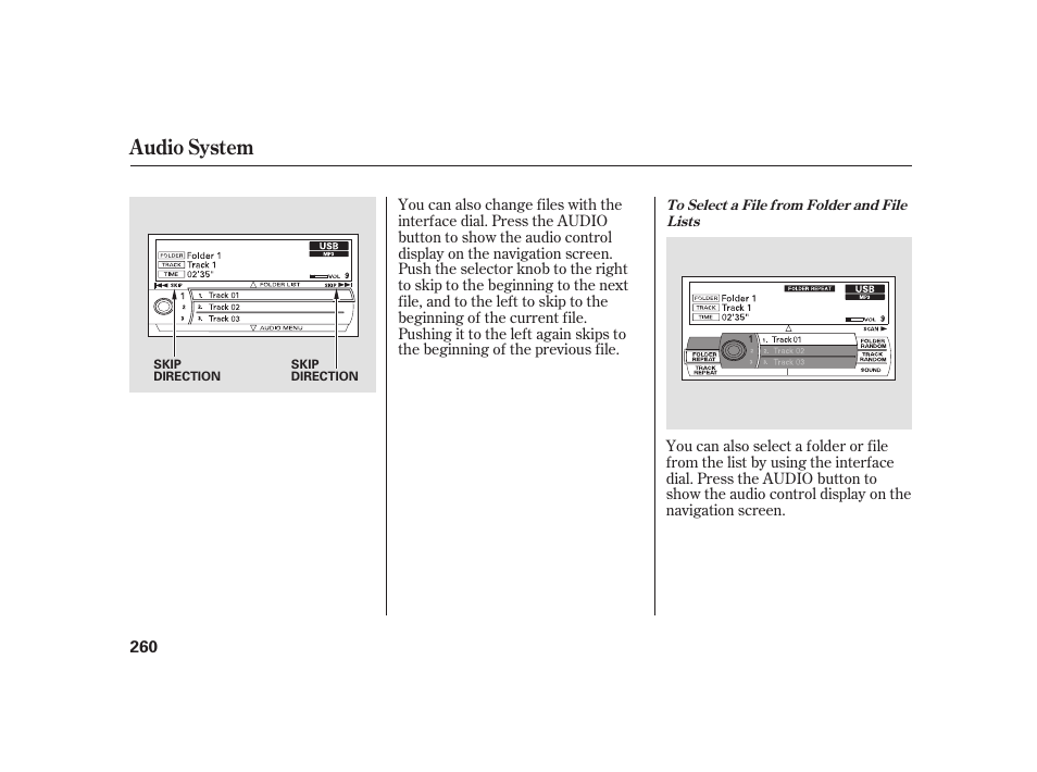 Audio system | Acura 2009 RL User Manual | Page 266 / 554