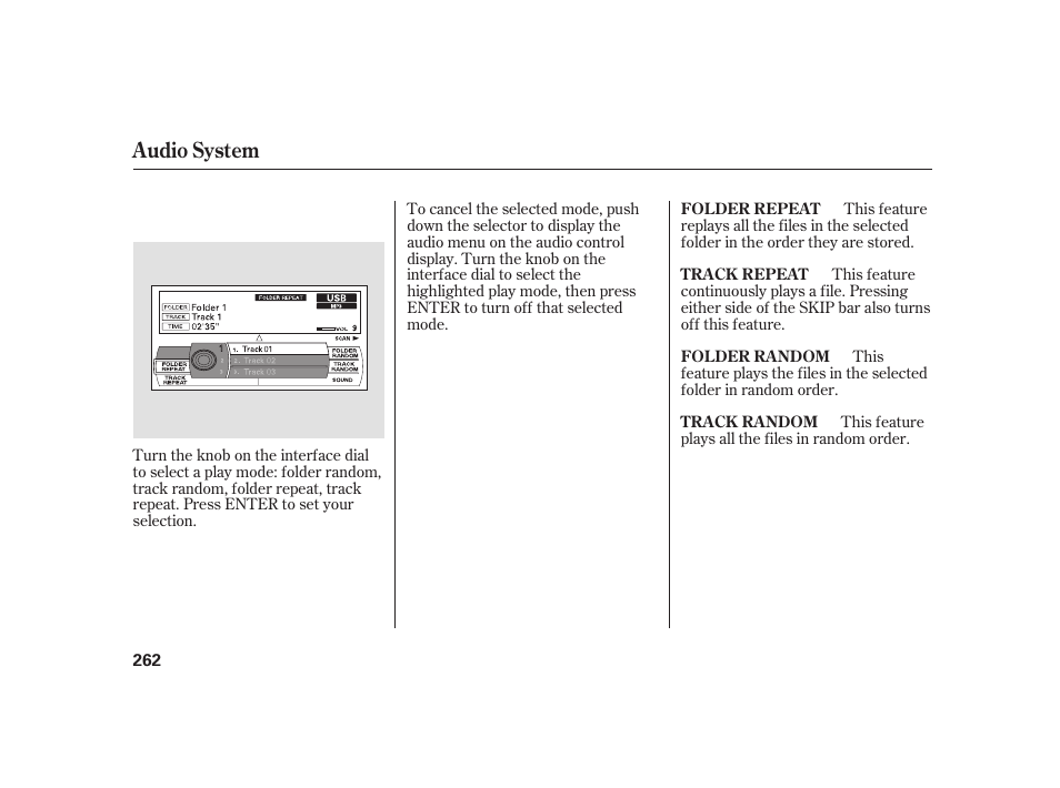 Audio system | Acura 2009 RL User Manual | Page 268 / 554