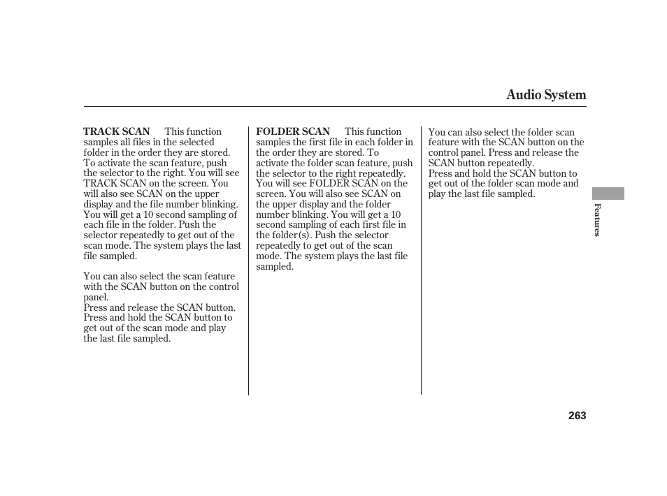 Audio system | Acura 2009 RL User Manual | Page 269 / 554