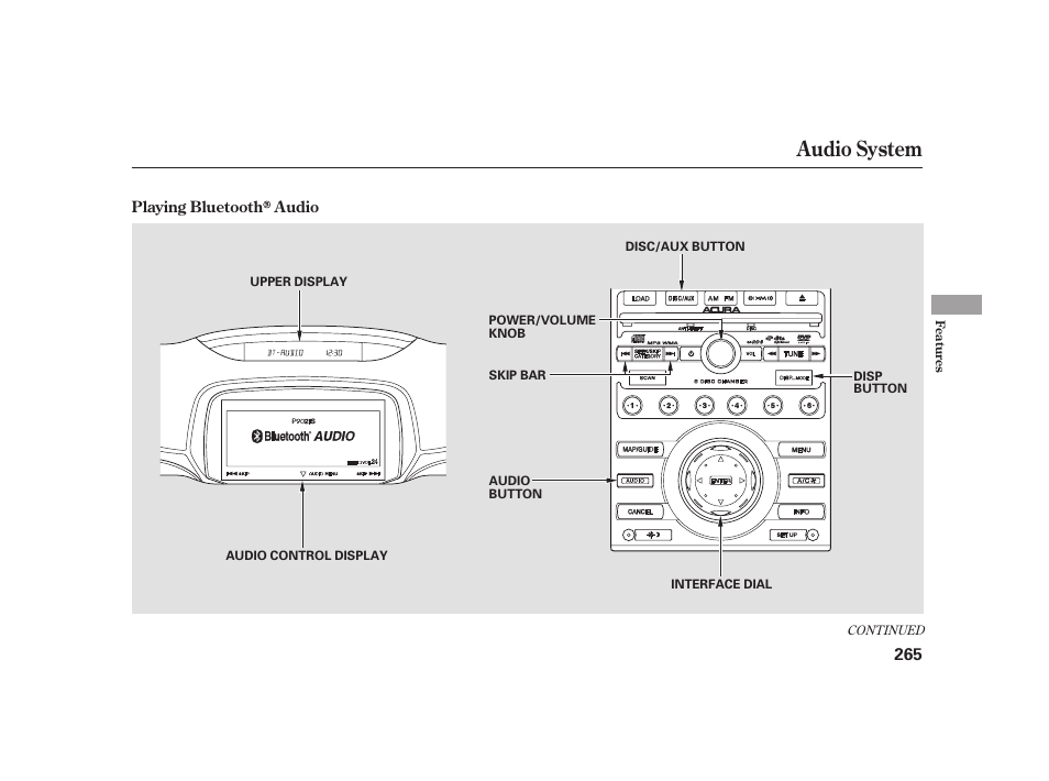 Audio system | Acura 2009 RL User Manual | Page 271 / 554