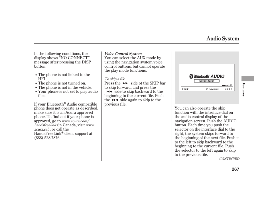 Audio system | Acura 2009 RL User Manual | Page 273 / 554