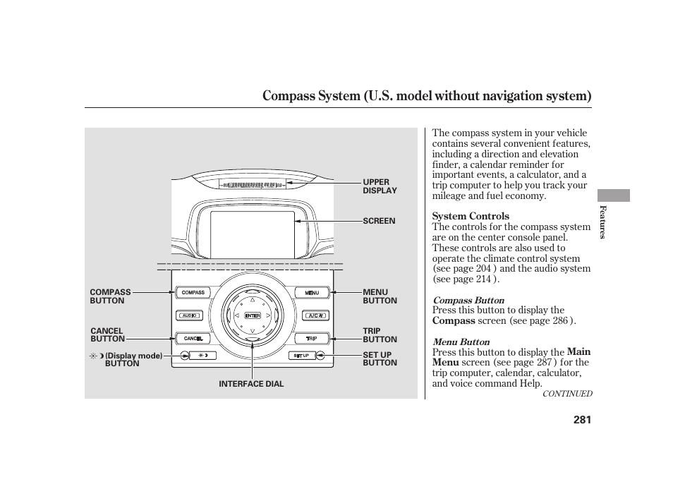 Acura 2009 RL User Manual | Page 287 / 554